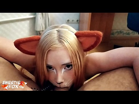 ❤️ Kitsune loro dick na kụkọba n'ọnụ ya ❤❌ Anal video ☑